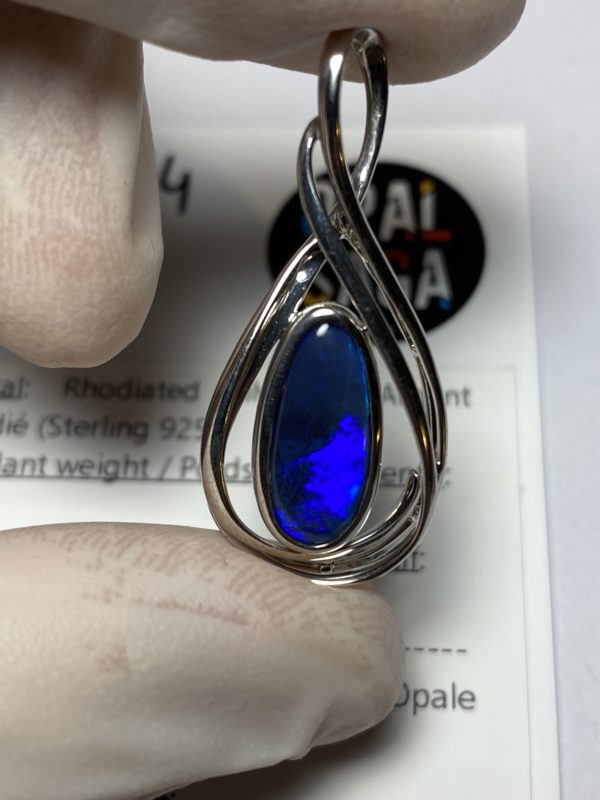 Pendentif en opale noire (pLR-14) – Image 14