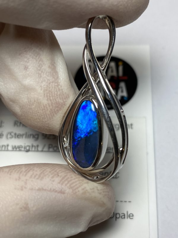 Pendentif en opale noire (pLR-14) – Image 12