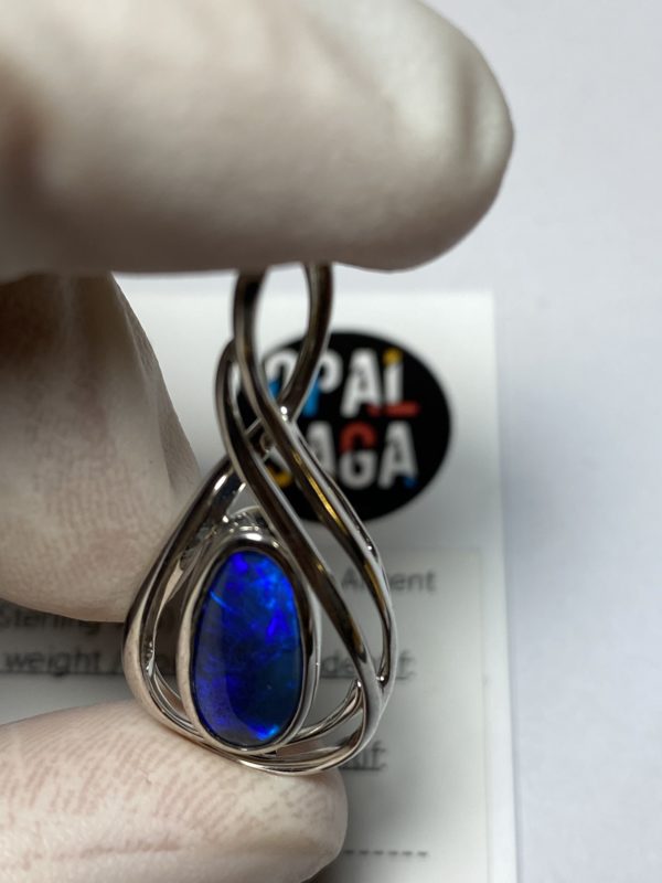 Pendentif en opale noire (pLR-14) – Image 9