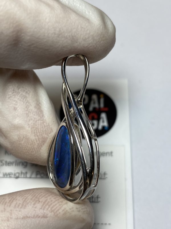 Pendentif en opale noire (pLR-14) – Image 8