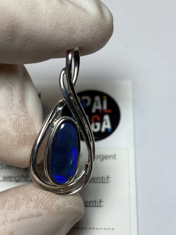 Pendentif en opale noire (pLR-14) – Image 6