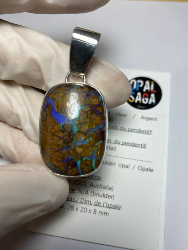 Grand pendentif en opale boulder (pBO-42) – Image 14