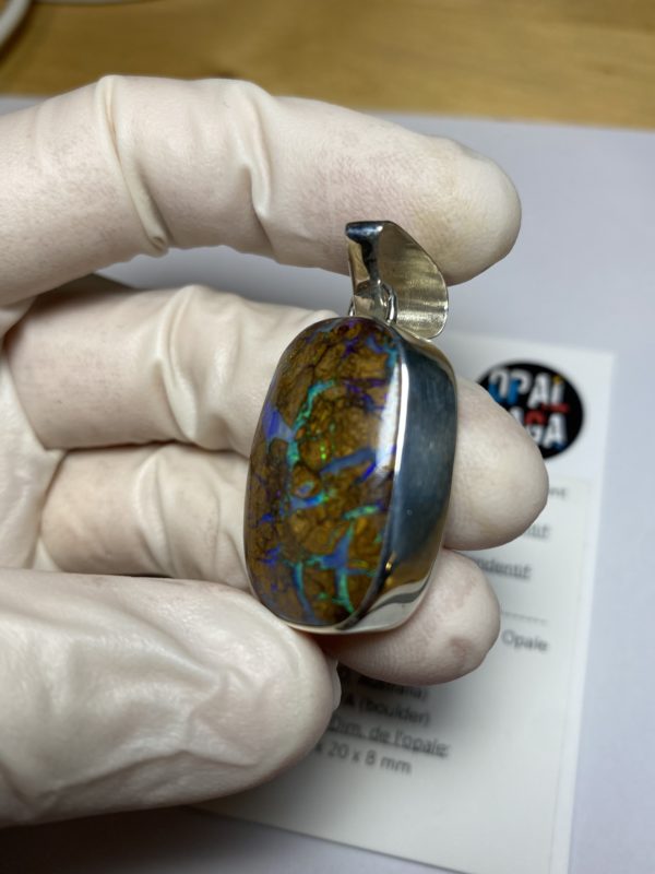 Grand pendentif en opale boulder (pBO-42) – Image 11