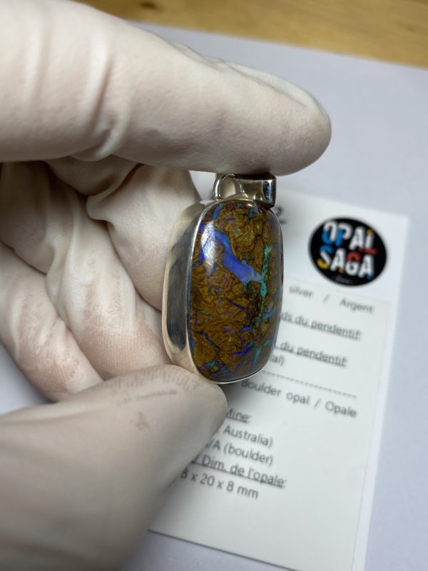 Grand pendentif en opale boulder (pBO-42) – Image 9