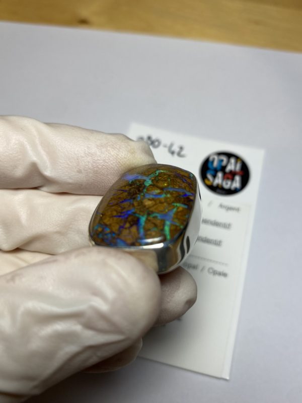 Grand pendentif en opale boulder (pBO-42) – Image 6