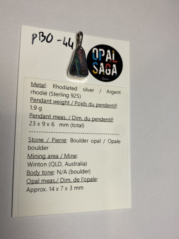 Pendentif en opale boulder (pBO-44) – Image 20