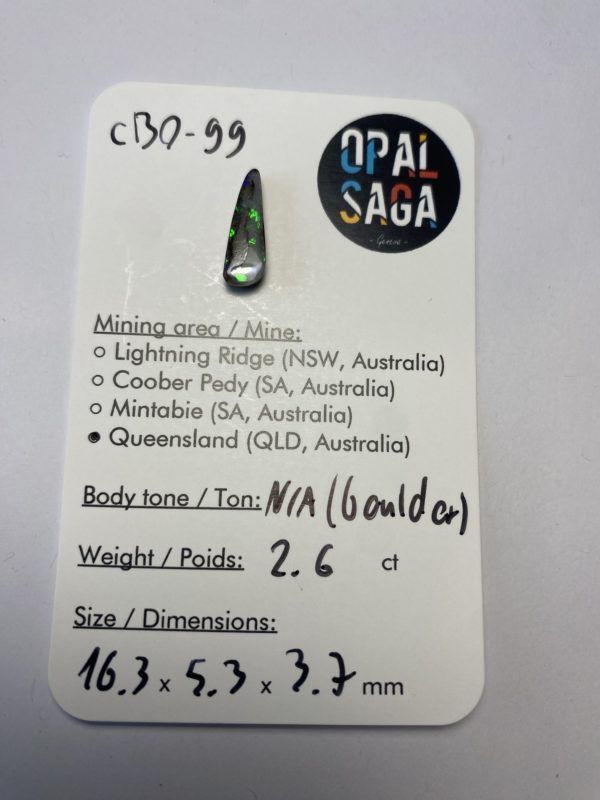 Opale boulder australienne de 2.6 ct (cBO-99) – Image 6