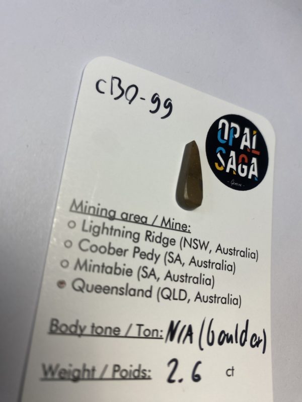 Opale boulder australienne de 2.6 ct (cBO-99) – Image 5