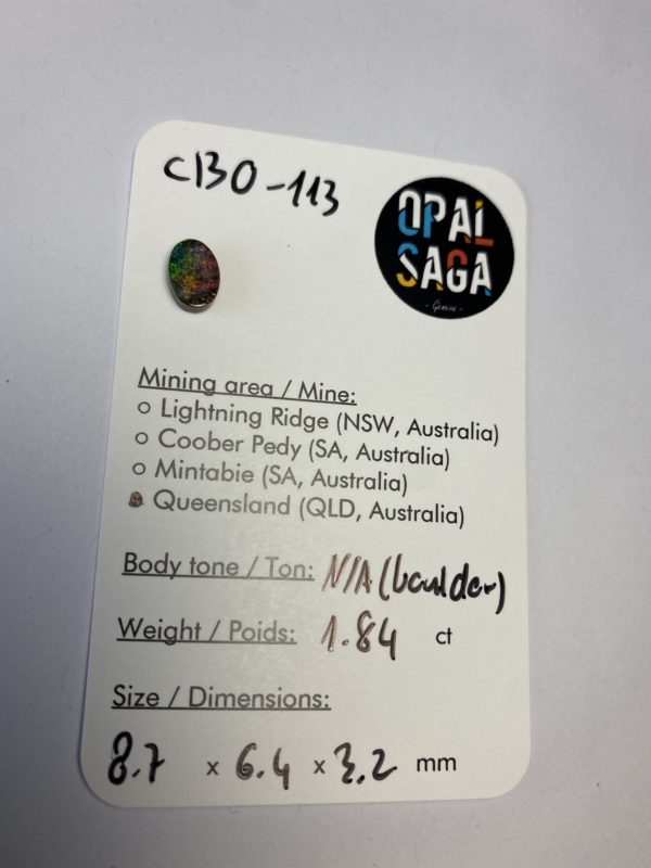 Opale boulder australienne de 1.84 ct (cBO-113) – Image 2