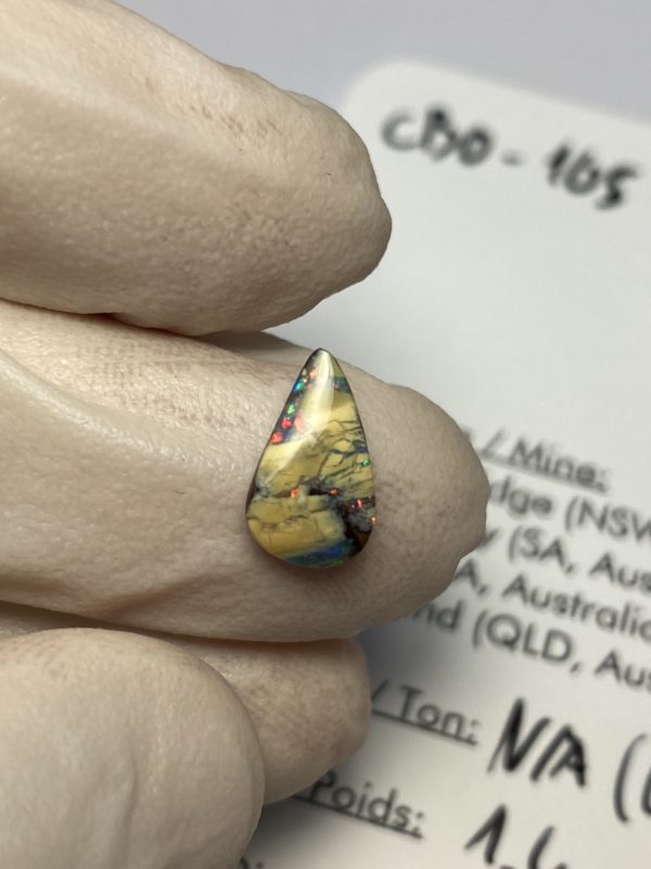 Opale boulder australienne de 1.4 ct (cBO-105) – Image 12