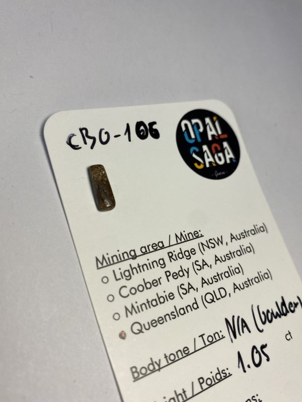 Opale boulder australienne de 1.05 ct (cBO-106) – Image 4
