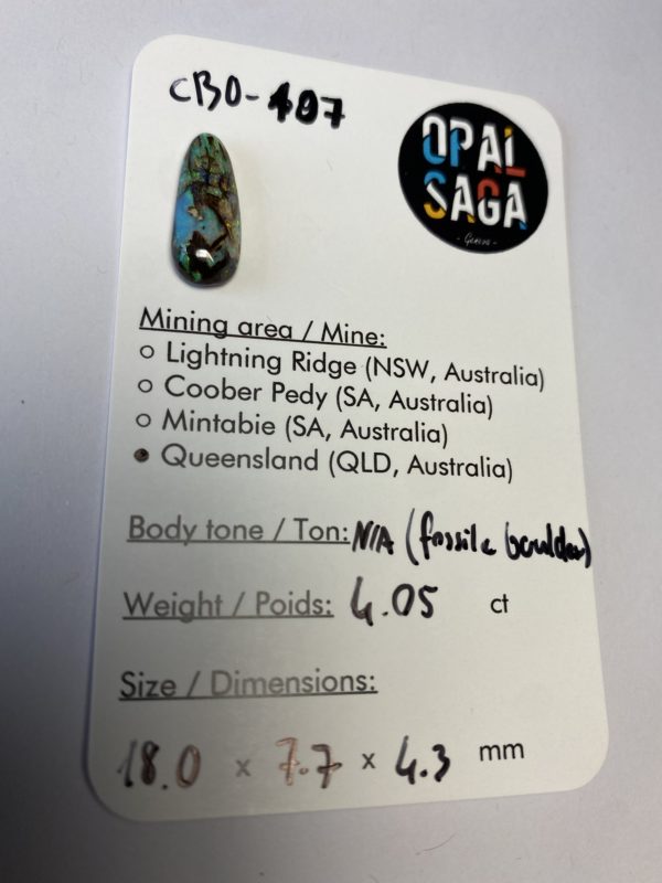 Opale boulder australienne de 4.05 ct (cBO-107) – Image 4