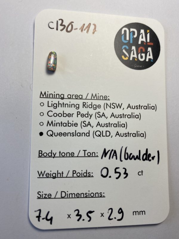 Opale boulder australienne de 0.53 ct (cBO-117) – Image 4