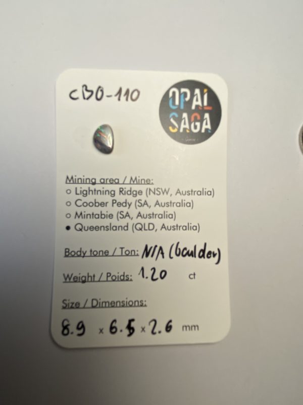Opale boulder australienne de 1.20 ct (cBO-110) – Image 4