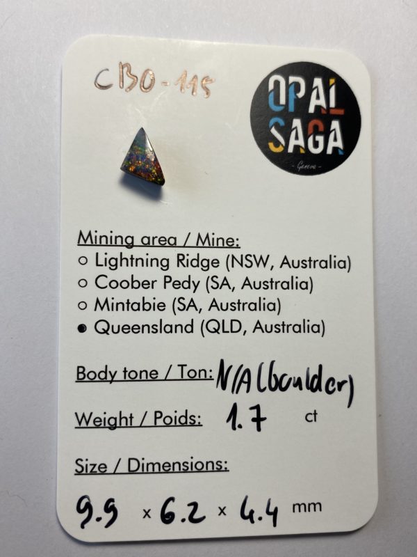 Opale boulder australienne de 1.7 ct (cBO-115) – Image 4