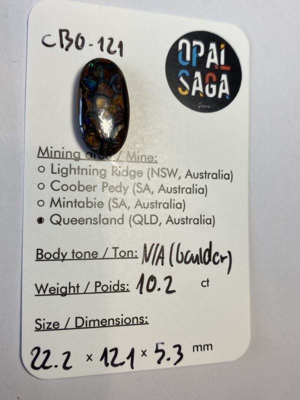Opale boulder australienne de 10.2 ct (cBO-121) – Image 4