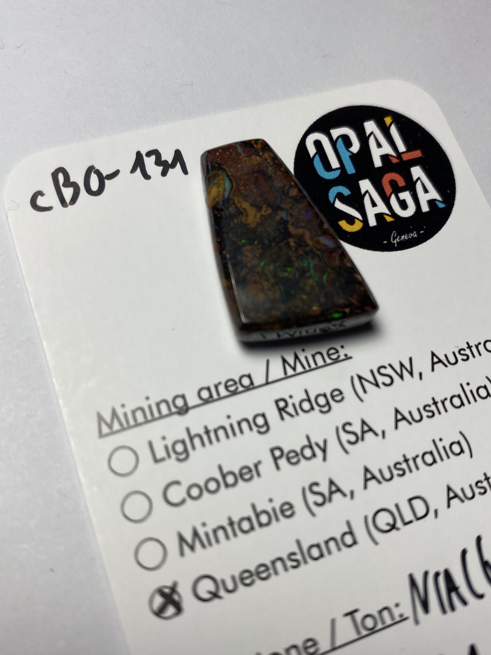 Opale boulder australienne de 21.8 ct (cBO-131) – Image 4