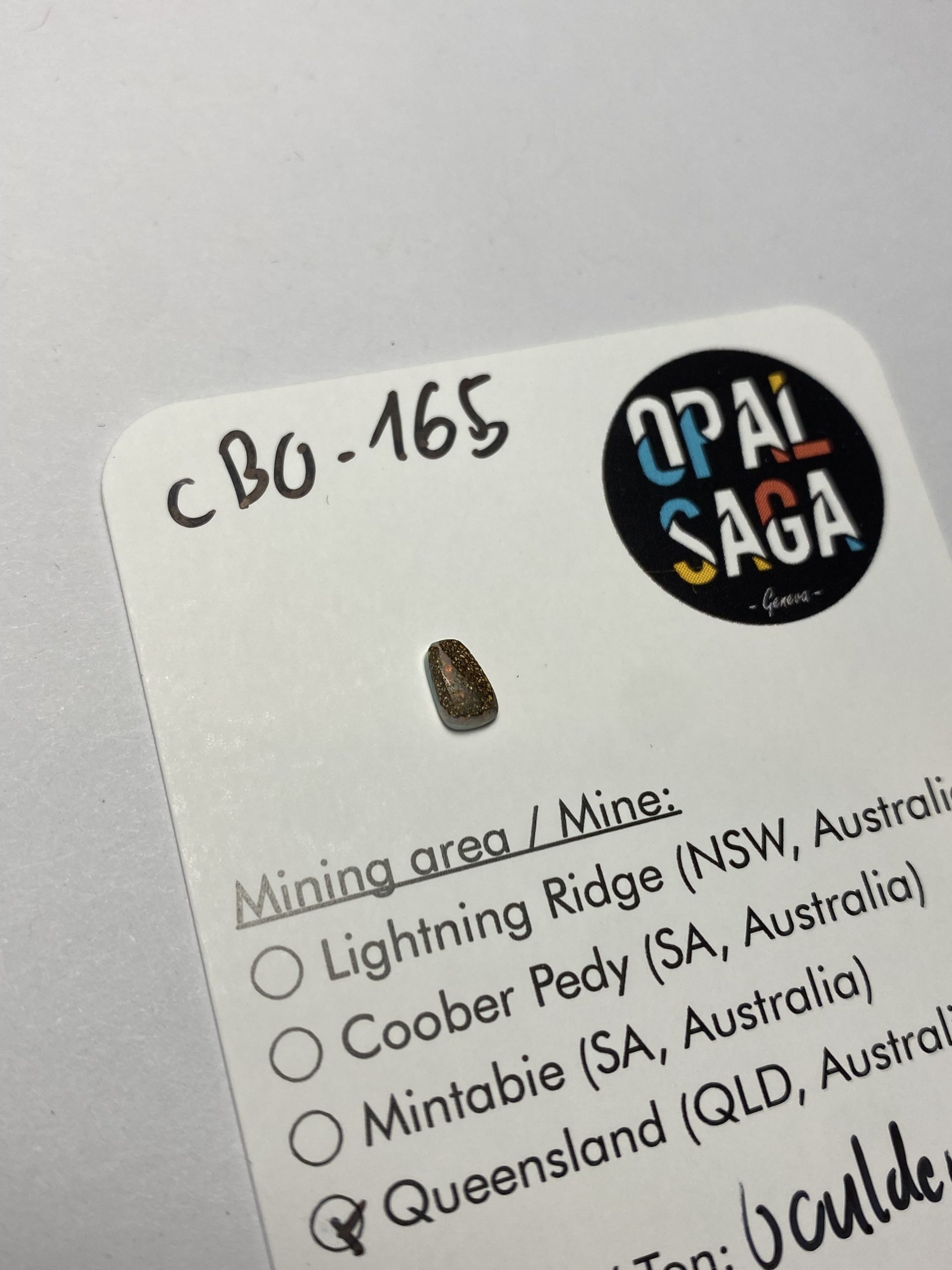 Opale boulder australienne de 0.35 ct (cBO-165) – Image 4