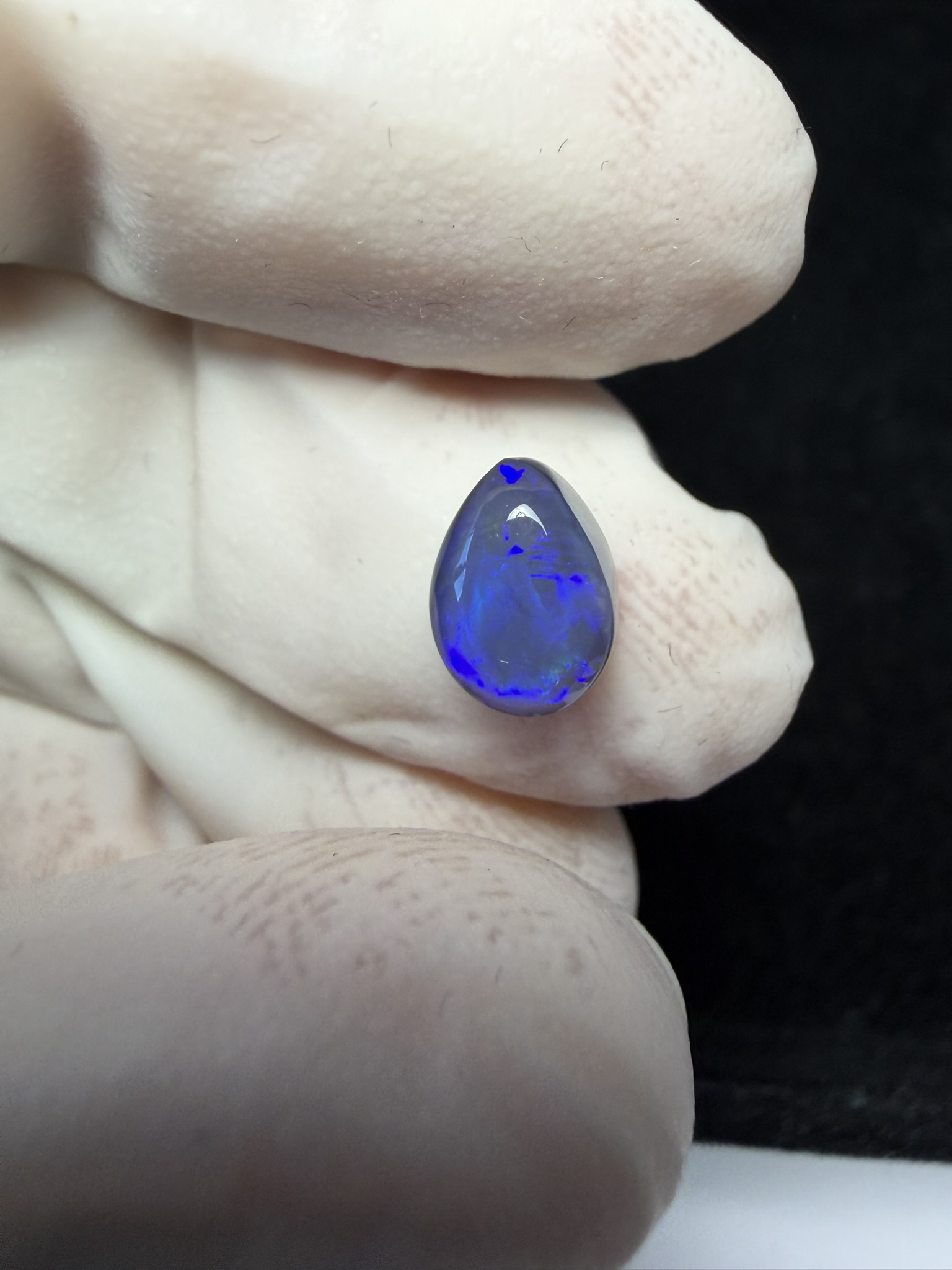 Opale semi-cristal foncée australienne de Lightning Ridge de 1.48 ct (cLR-180) – Image 13