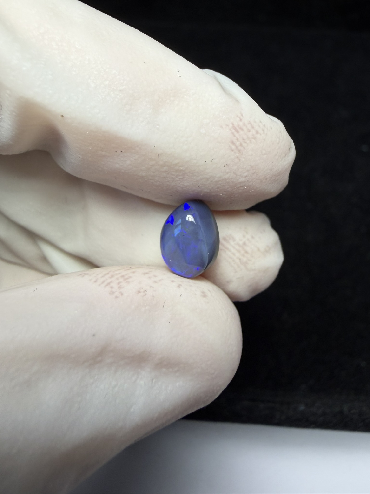 Opale semi-cristal foncée australienne de Lightning Ridge de 1.48 ct (cLR-180) – Image 11