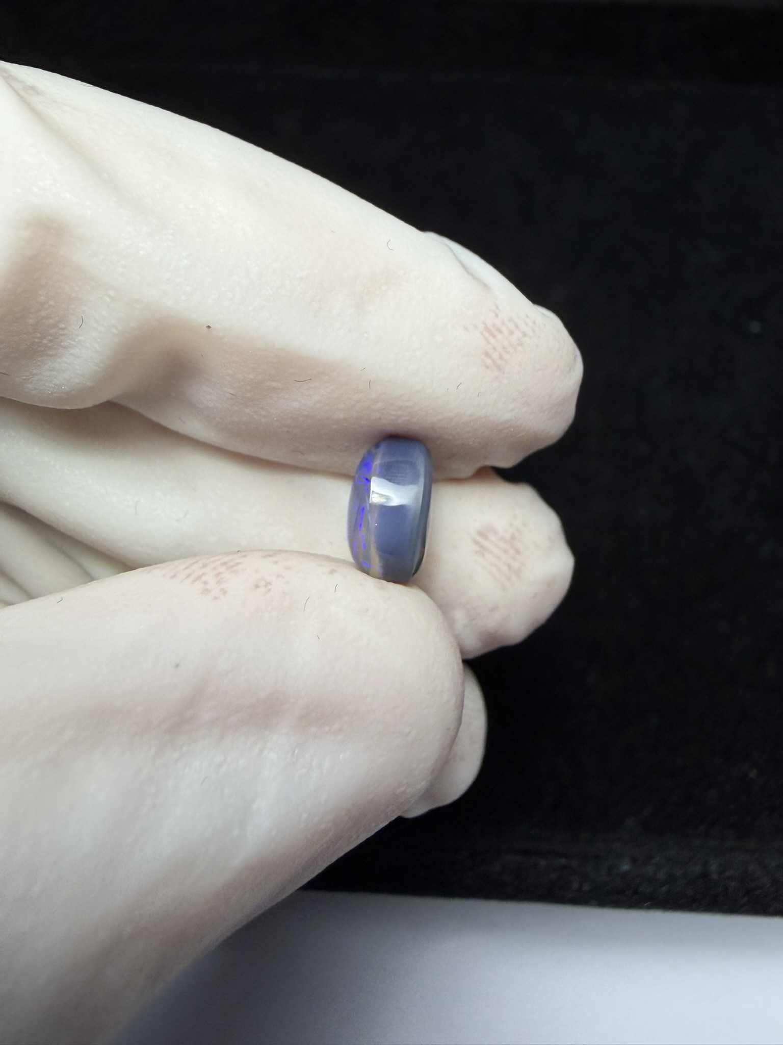 Opale semi-cristal foncée australienne de Lightning Ridge de 1.48 ct (cLR-180) – Image 8