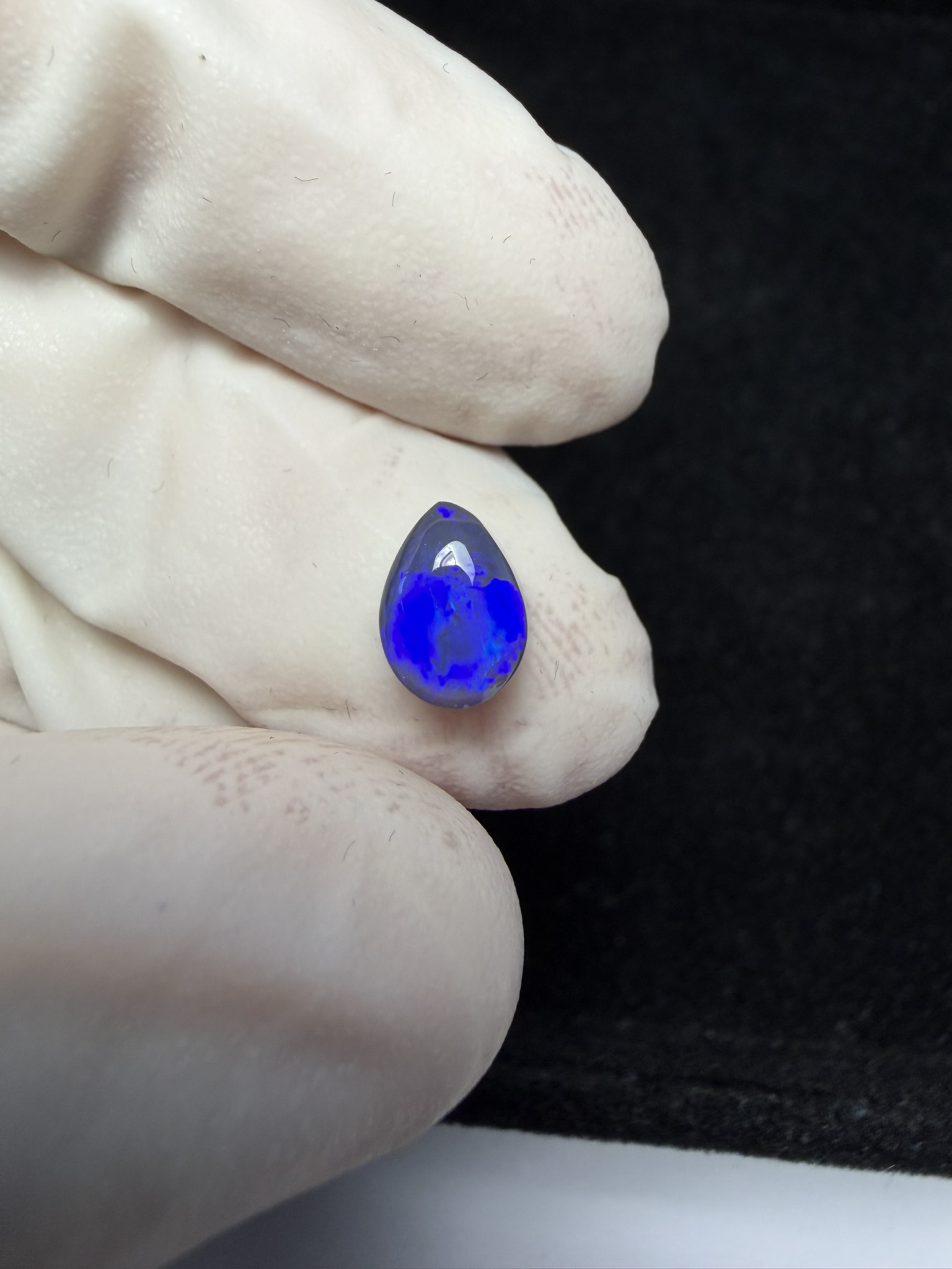 Opale semi-cristal foncée australienne de Lightning Ridge de 1.48 ct (cLR-180) – Image 21