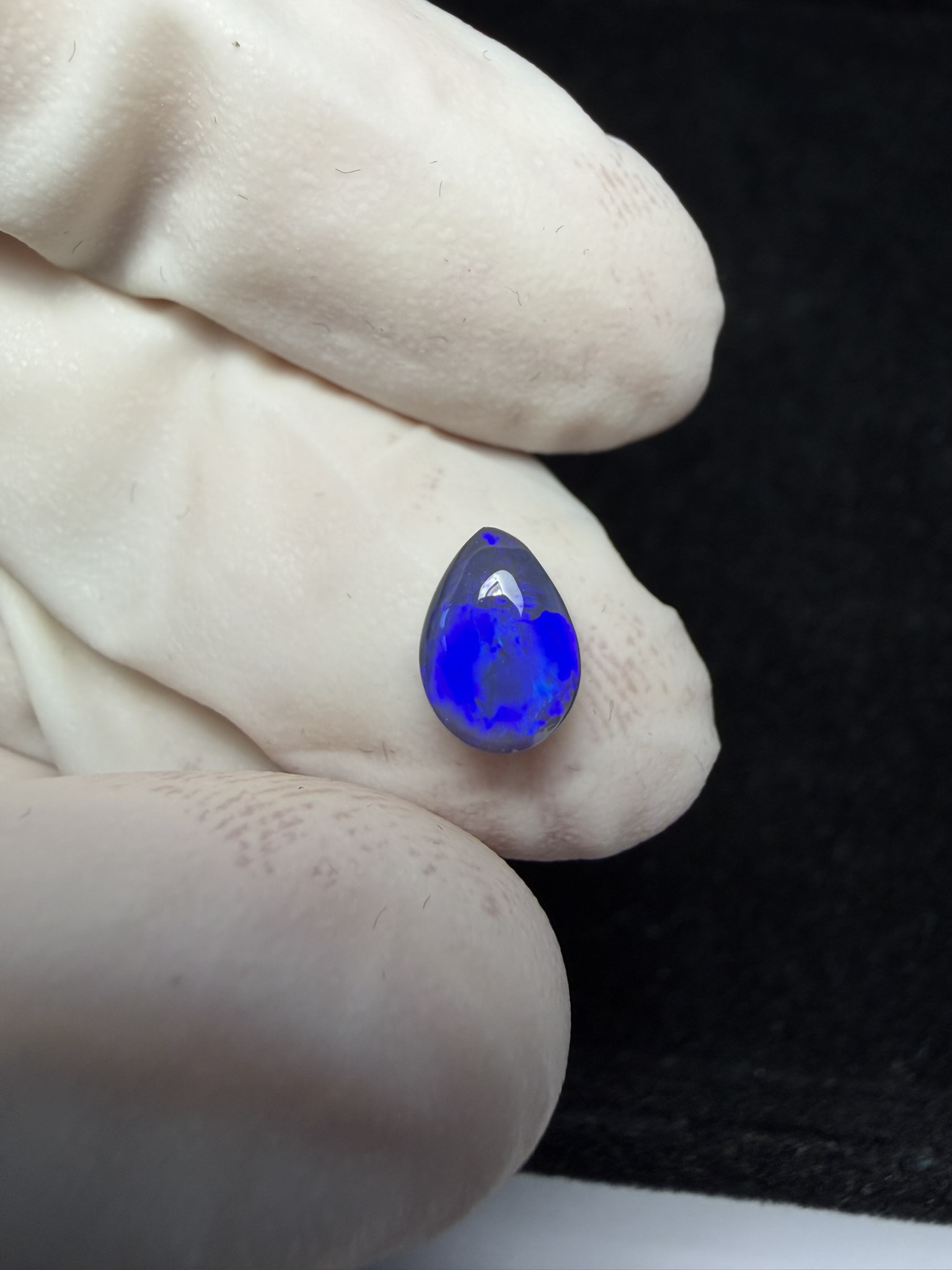 Opale semi-cristal foncée australienne de Lightning Ridge de 1.48 ct (cLR-180) – Image 20