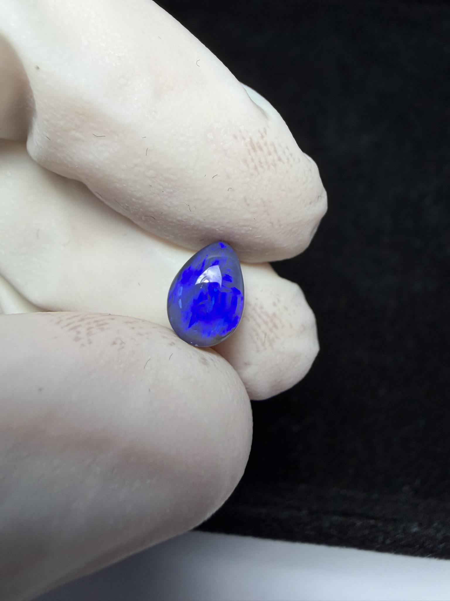 Opale semi-cristal foncée australienne de Lightning Ridge de 1.48 ct (cLR-180) – Image 18