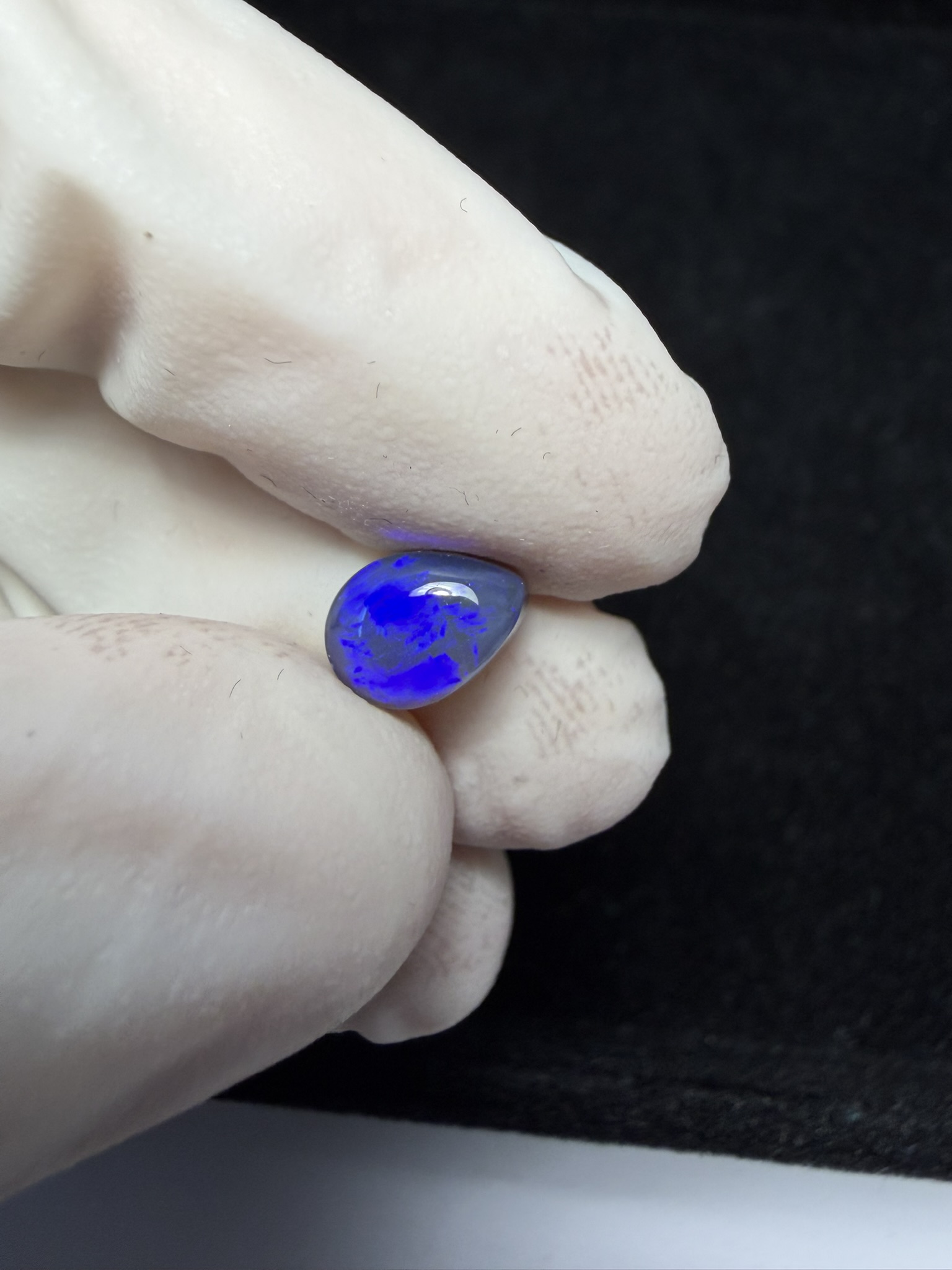 Opale semi-cristal foncée australienne de Lightning Ridge de 1.48 ct (cLR-180) – Image 17
