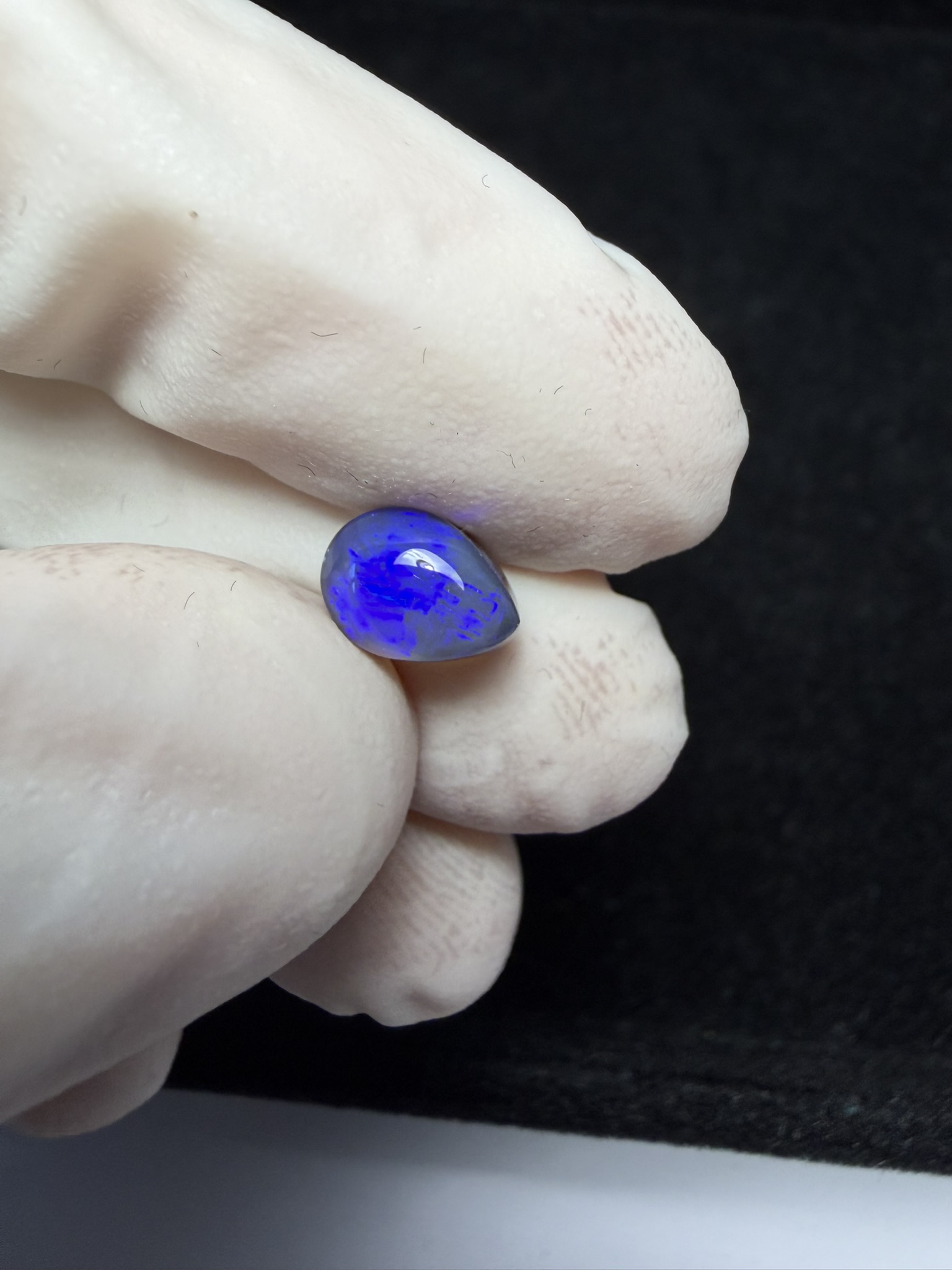 Opale semi-cristal foncée australienne de Lightning Ridge de 1.48 ct (cLR-180) – Image 16