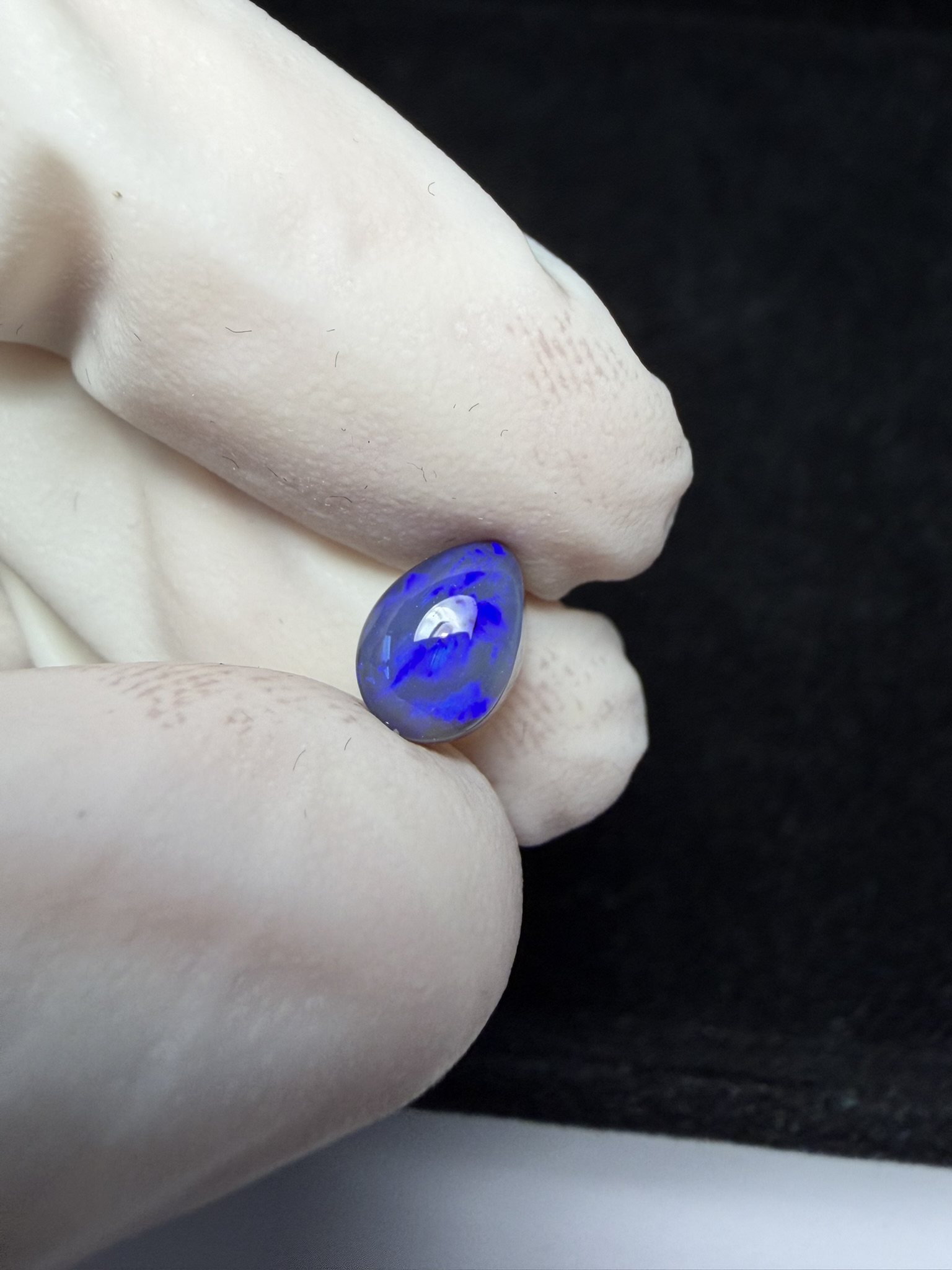 Opale semi-cristal foncée australienne de Lightning Ridge de 1.48 ct (cLR-180) – Image 15