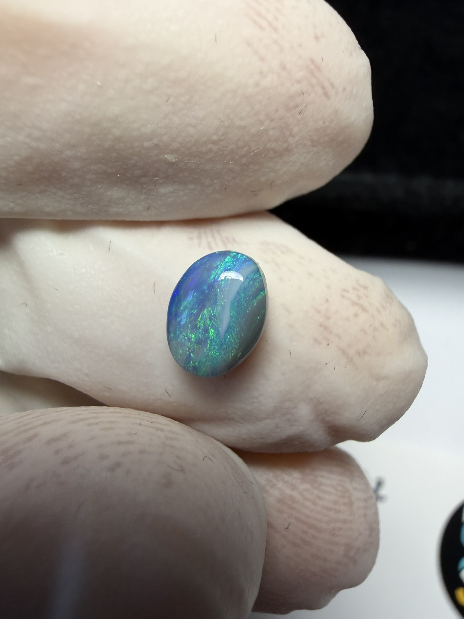 Opale foncée australienne de Lightning Ridge de 0.74 ct (cLR-182) – Image 10