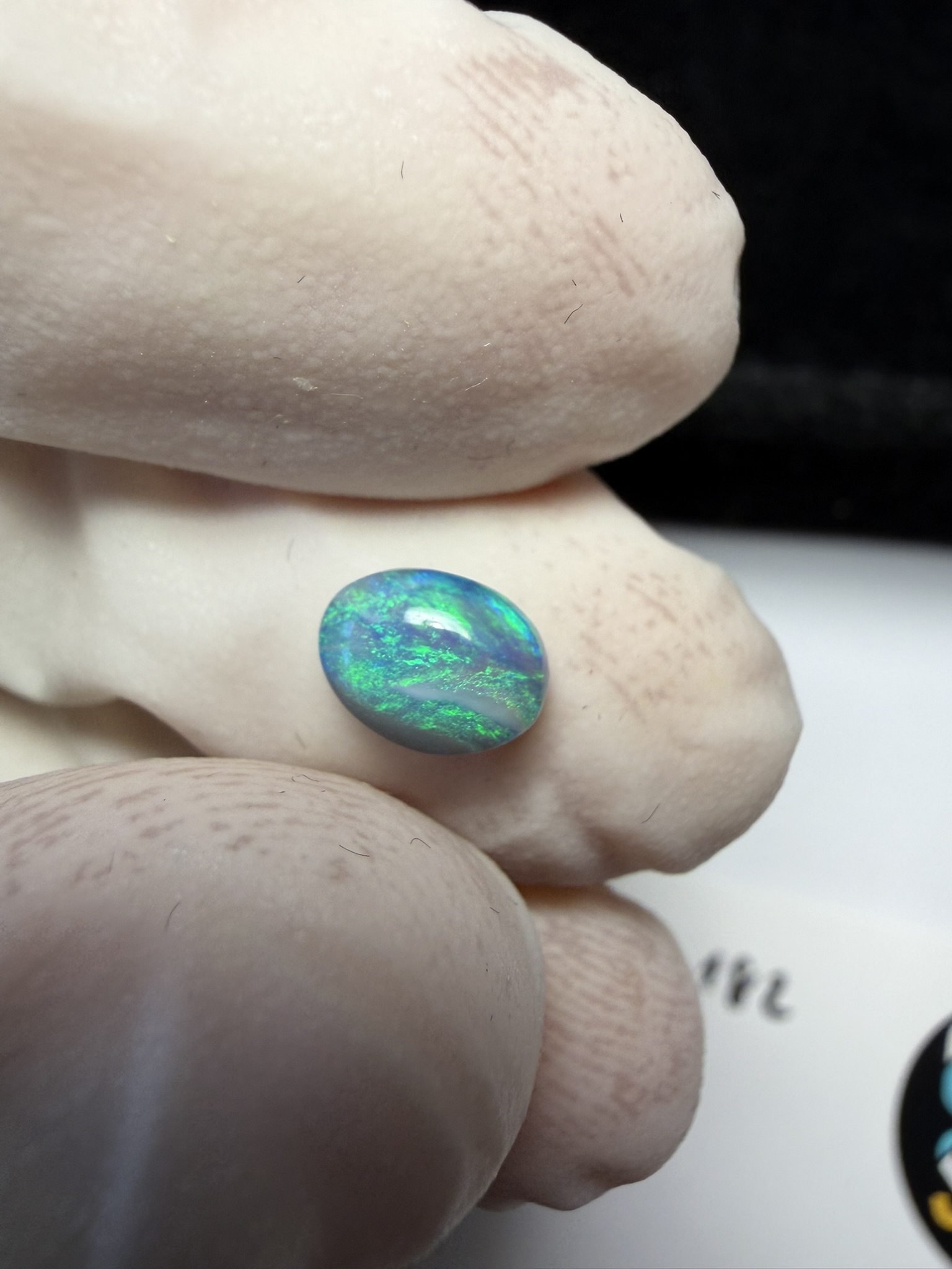 Opale foncée australienne de Lightning Ridge de 0.74 ct (cLR-182) – Image 9