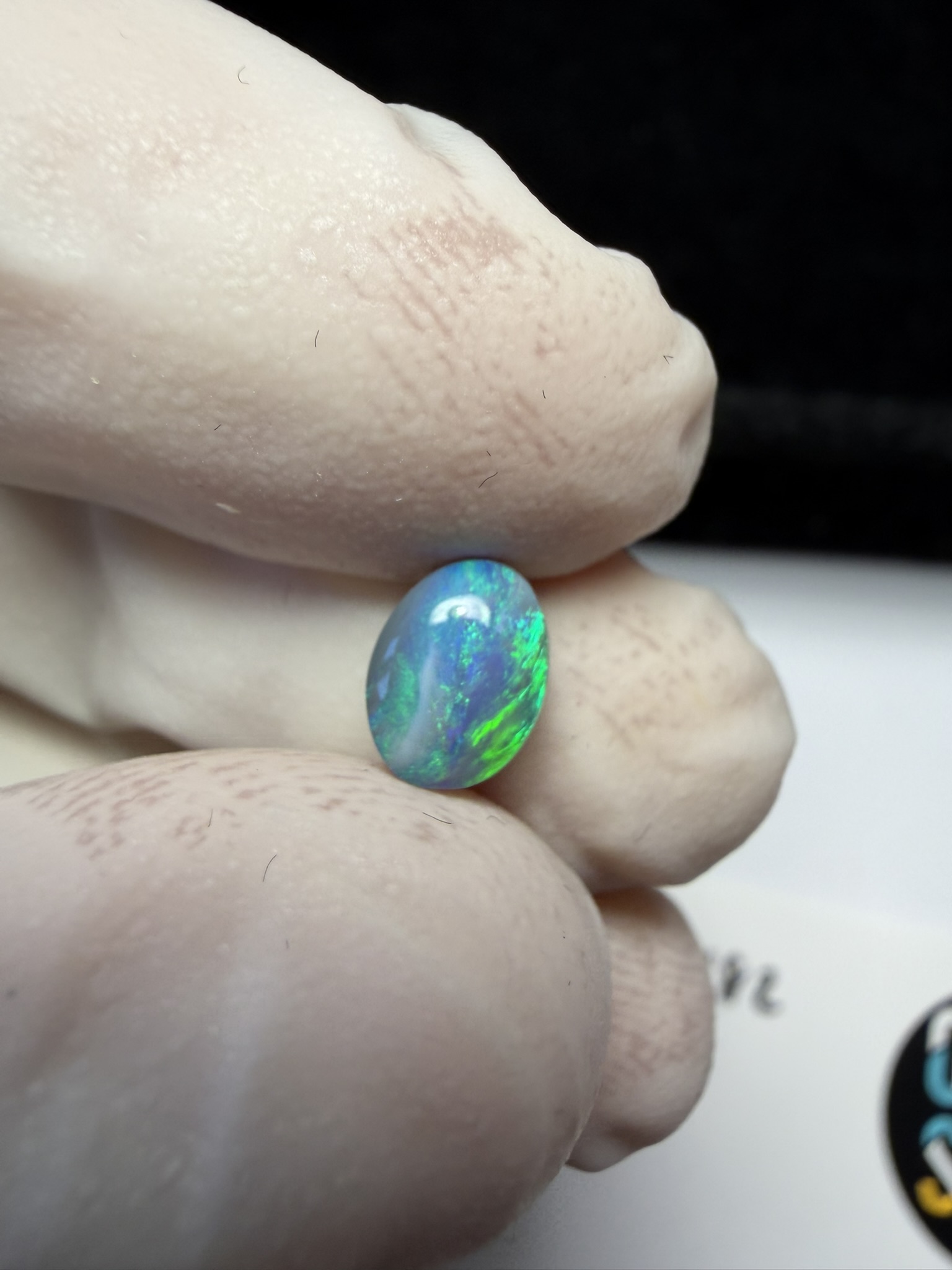 Opale foncée australienne de Lightning Ridge de 0.74 ct (cLR-182) – Image 6