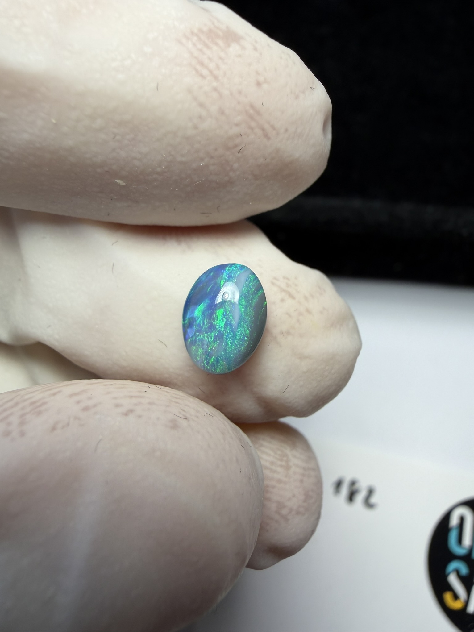 Opale foncée australienne de Lightning Ridge de 0.74 ct (cLR-182) – Image 5