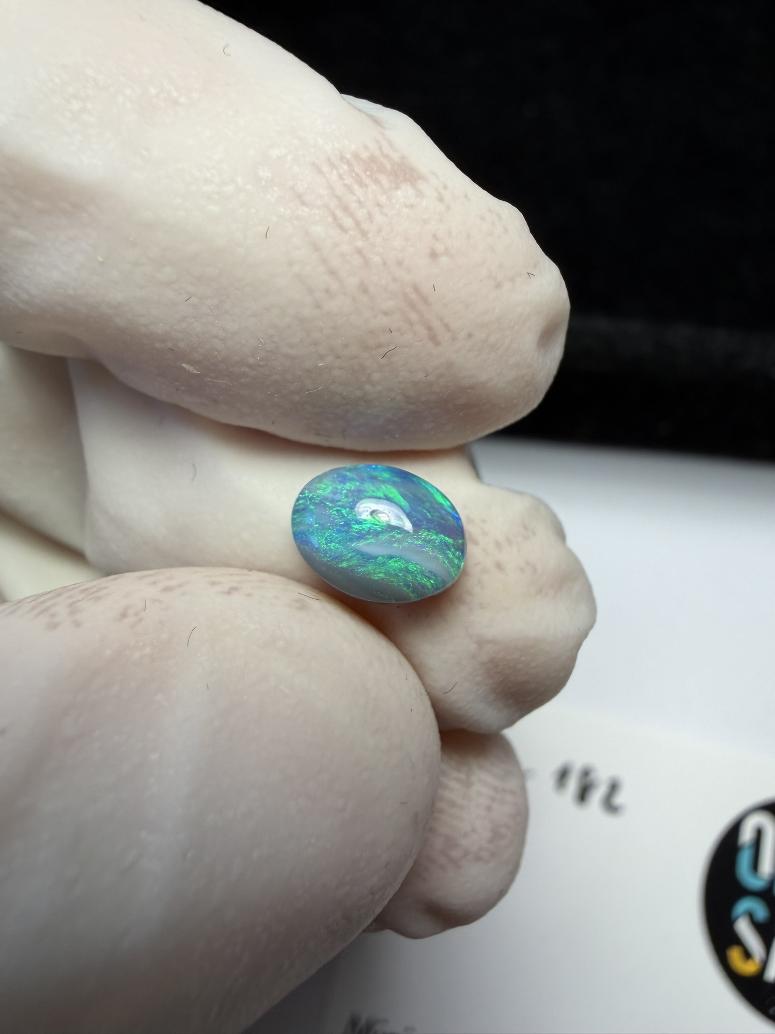 Opale foncée australienne de Lightning Ridge de 0.74 ct (cLR-182) – Image 20