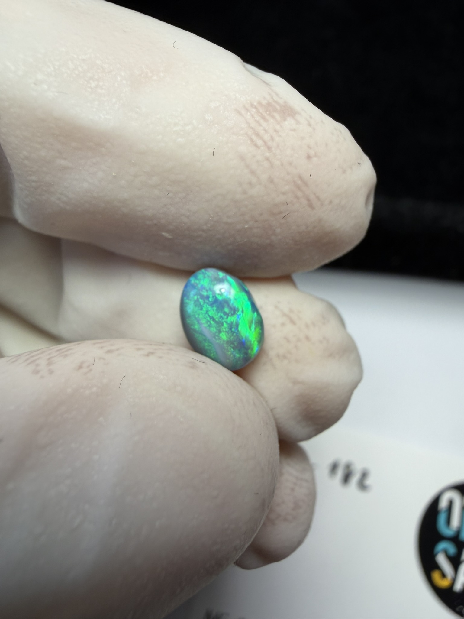 Opale foncée australienne de Lightning Ridge de 0.74 ct (cLR-182) – Image 19
