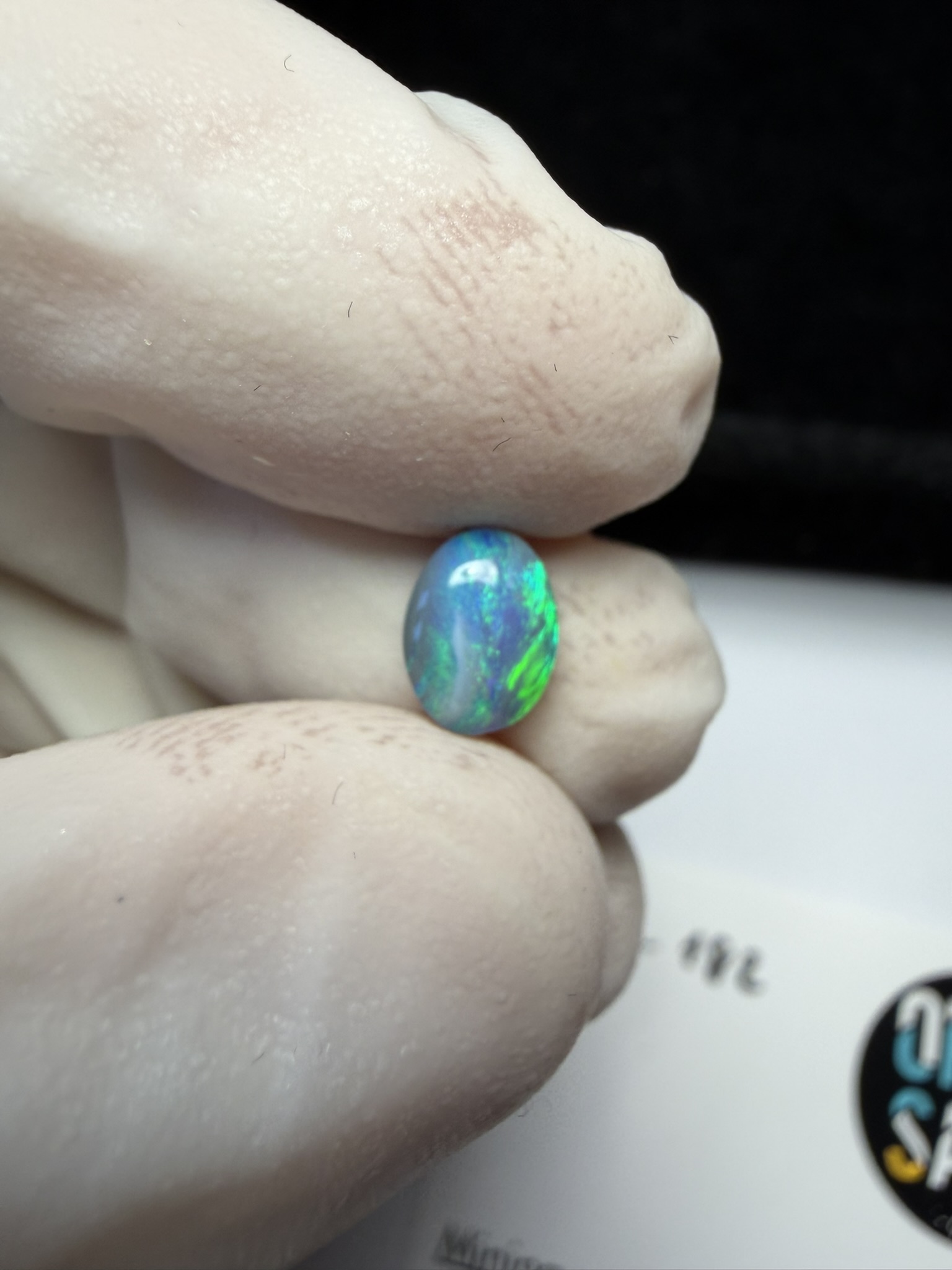 Opale foncée australienne de Lightning Ridge de 0.74 ct (cLR-182) – Image 17