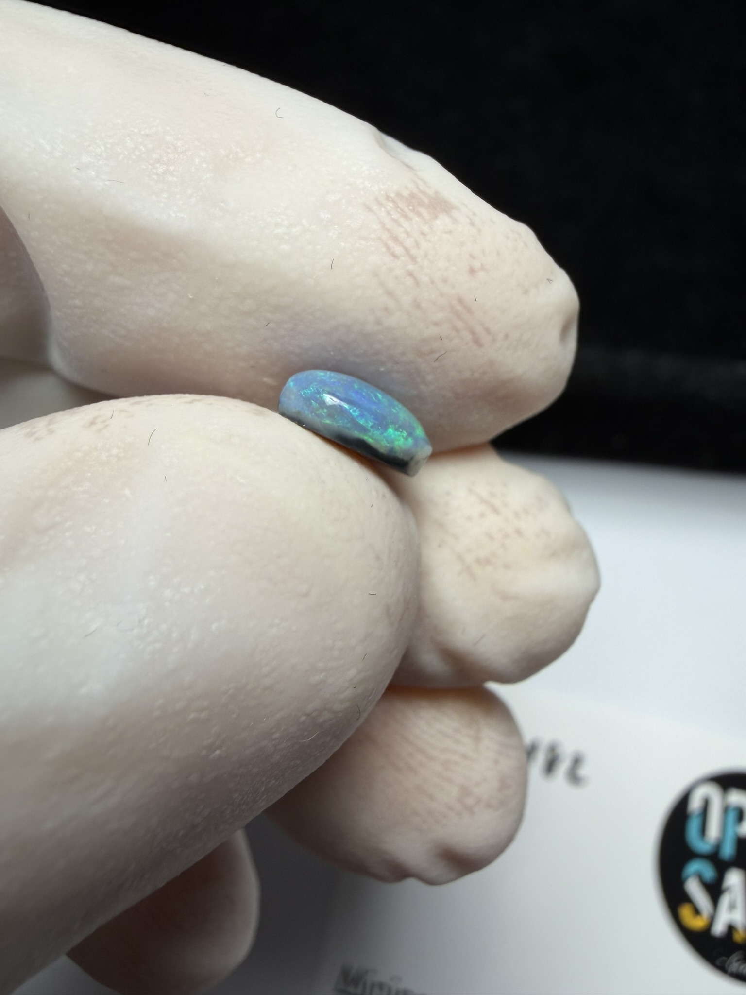 Opale foncée australienne de Lightning Ridge de 0.74 ct (cLR-182) – Image 16