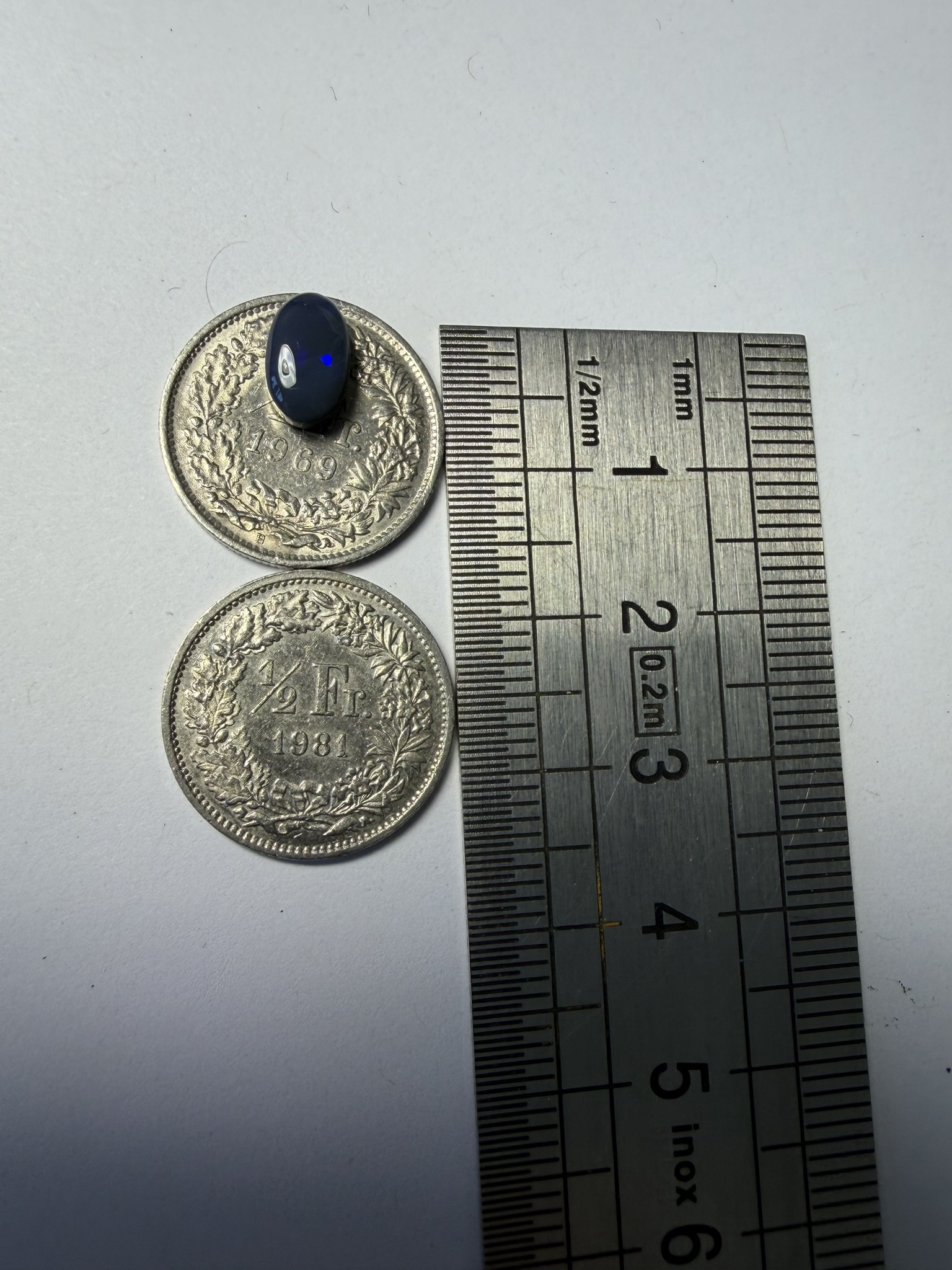 Opale noire australienne de Lightning Ridge de 1.08 ct (cLR-183) – Image 9