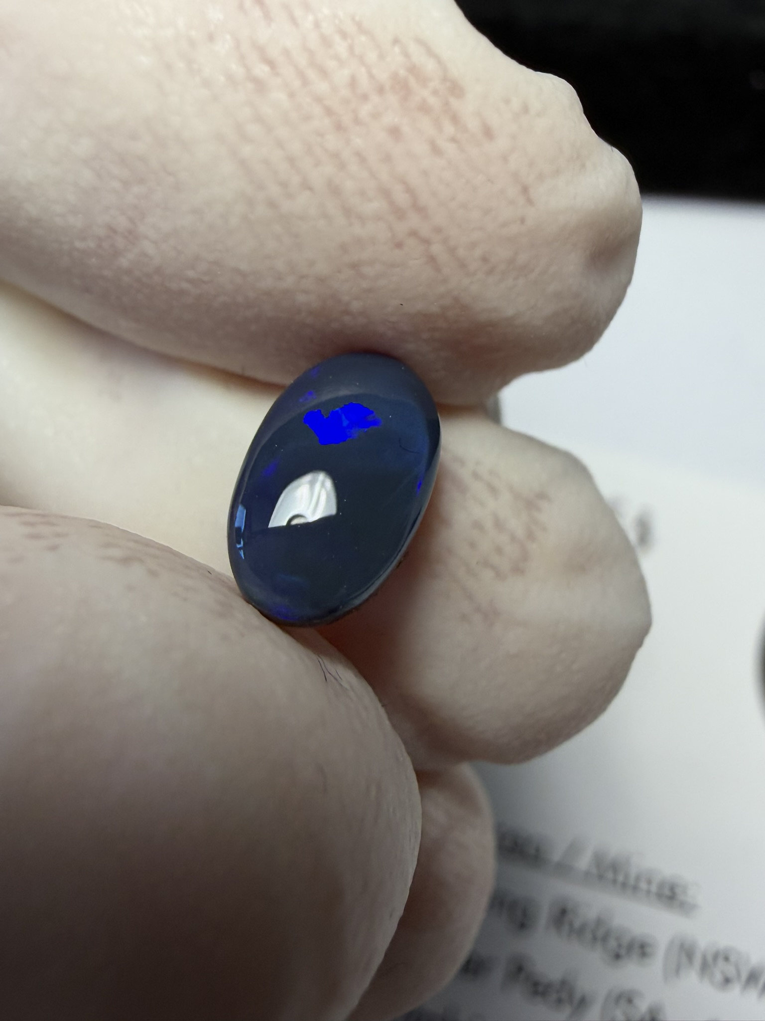 Opale noire australienne de Lightning Ridge de 1.08 ct (cLR-183) – Image 25