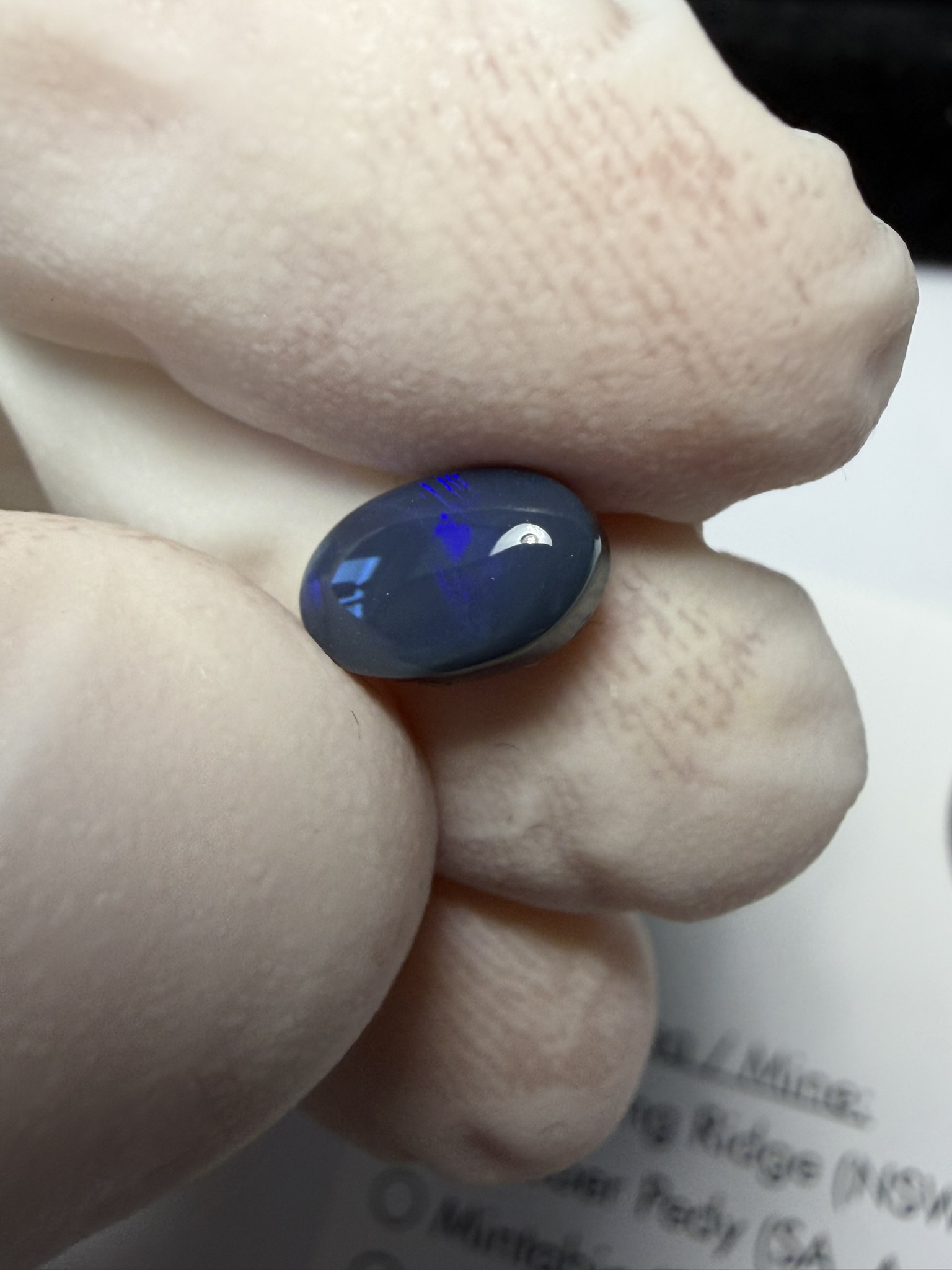 Opale noire australienne de Lightning Ridge de 1.08 ct (cLR-183) – Image 22