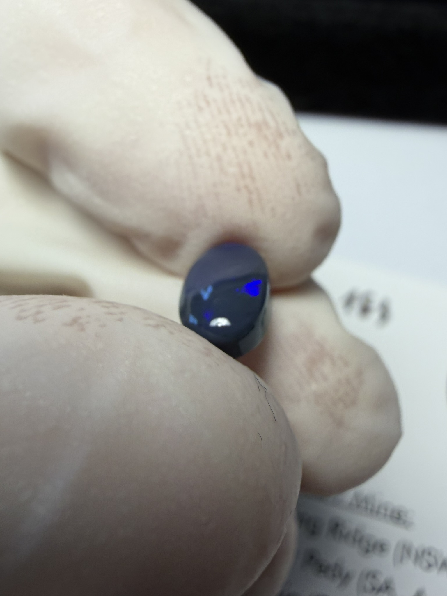 Opale noire australienne de Lightning Ridge de 1.08 ct (cLR-183) – Image 21