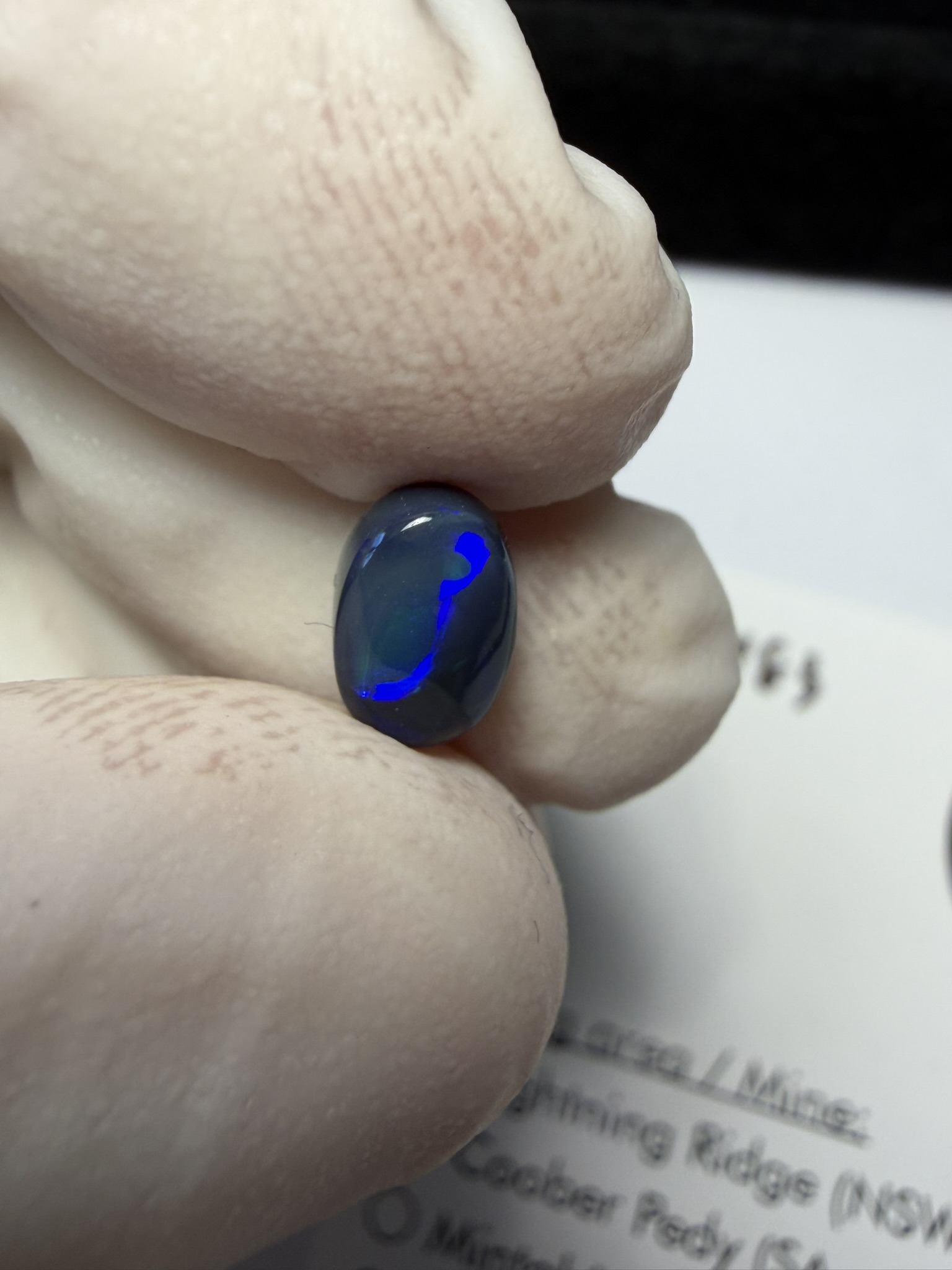 Opale noire australienne de Lightning Ridge de 1.08 ct (cLR-183) – Image 38