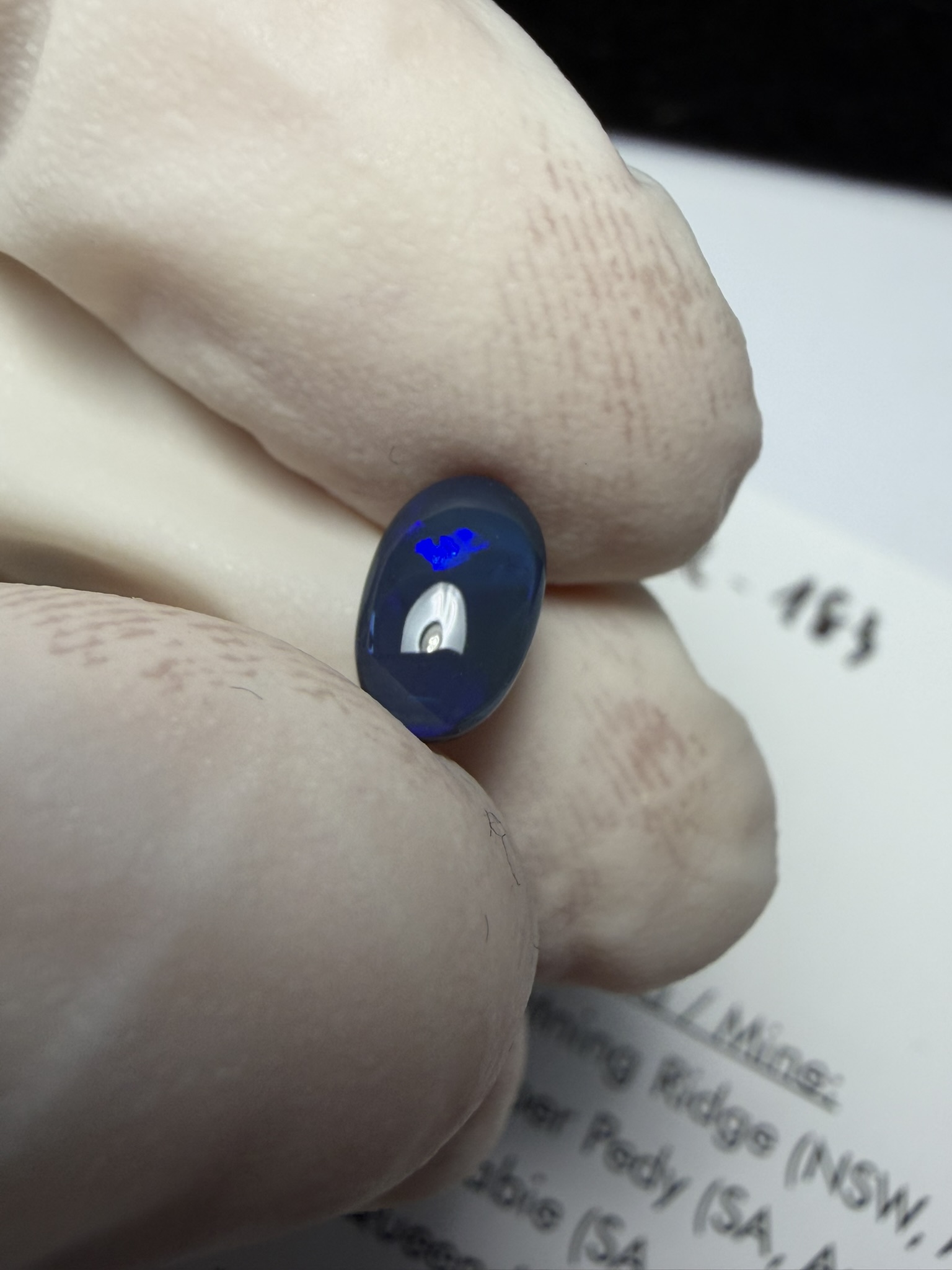 Opale noire australienne de Lightning Ridge de 1.08 ct (cLR-183) – Image 32