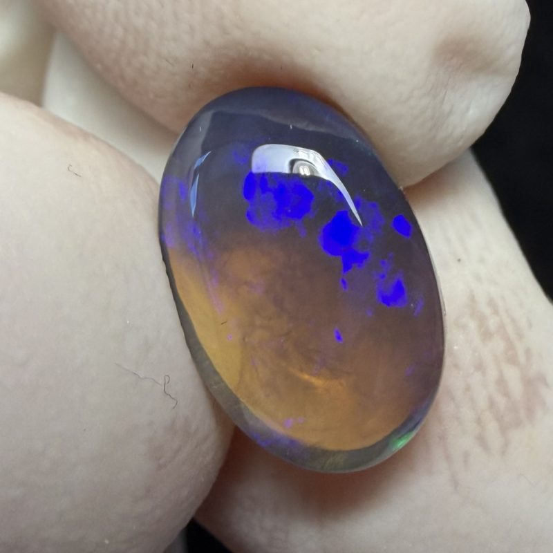 Opale cristal foncée australienne de Lightning Ridge de 3.11 ct (cLR-190)