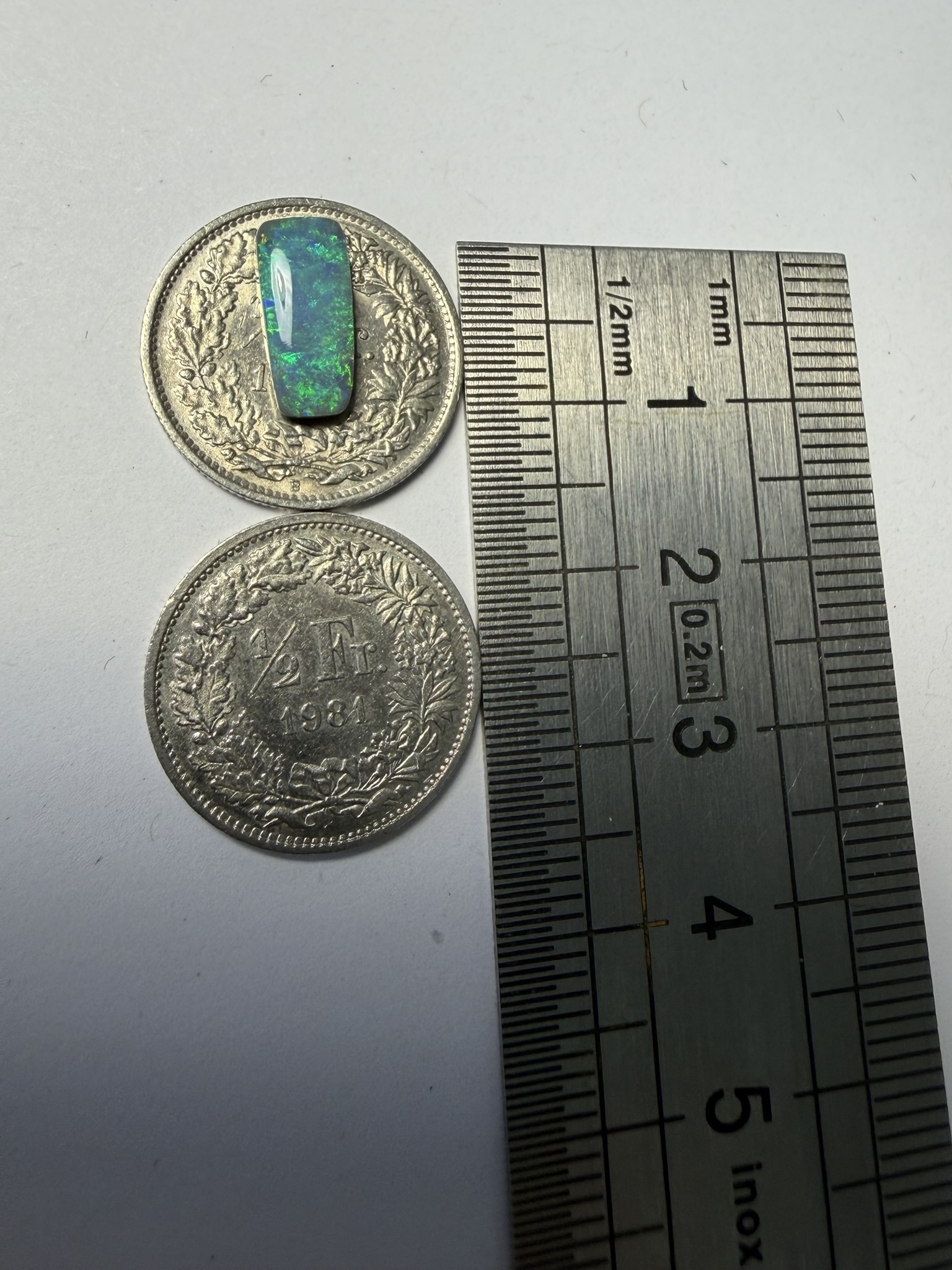 Opale foncée australienne de Lightning Ridge de 1.11 ct (cLR-195) – Image 3