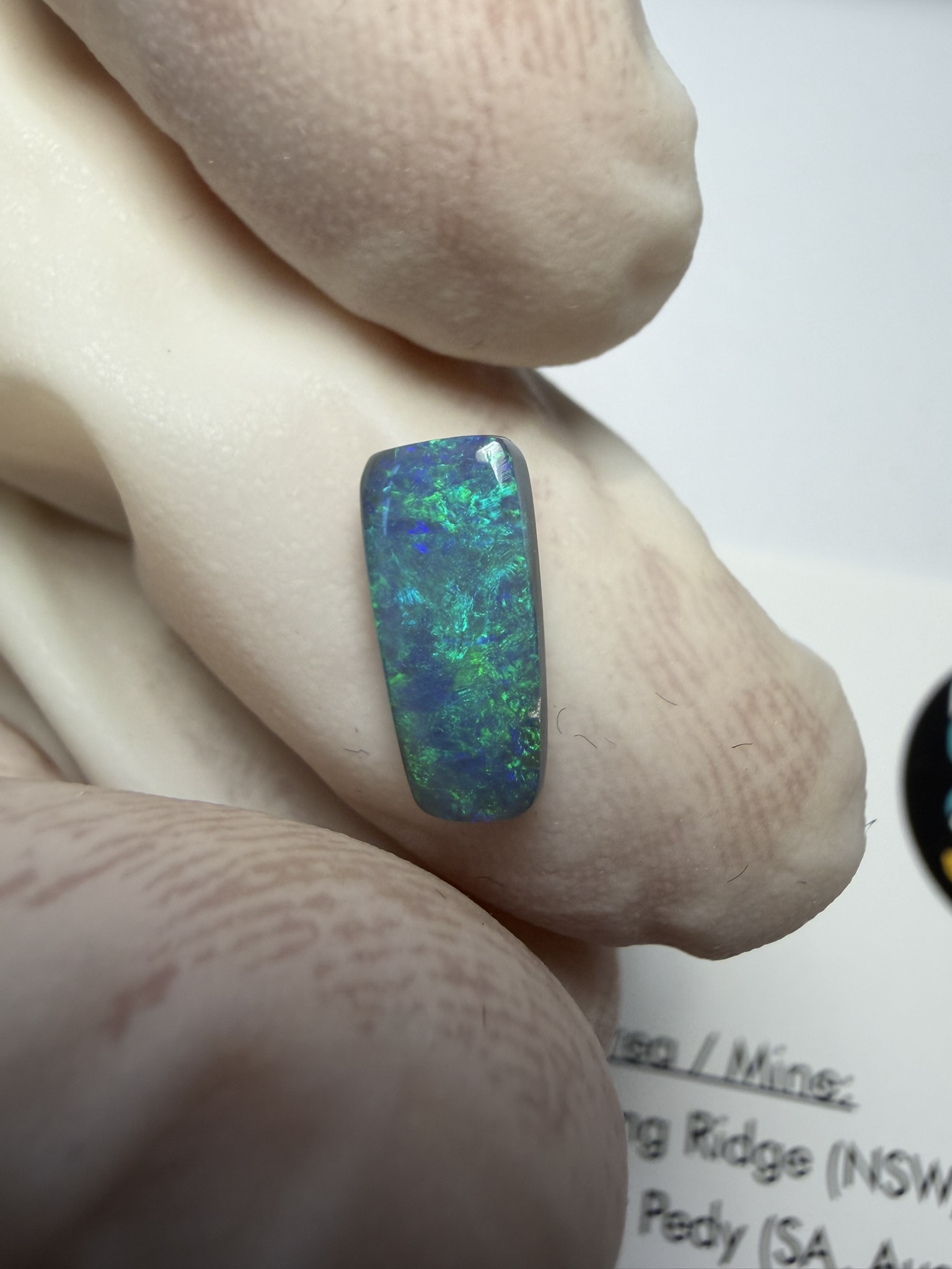 Opale foncée australienne de Lightning Ridge de 1.11 ct (cLR-195) – Image 2