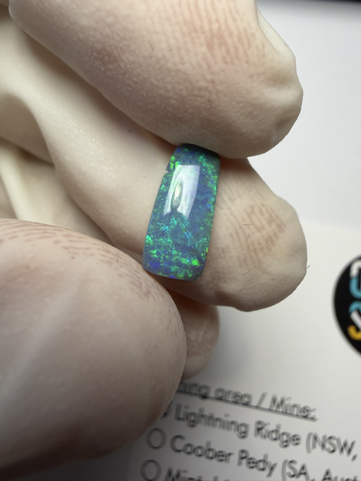 Opale foncée australienne de Lightning Ridge de 1.11 ct (cLR-195) – Image 10