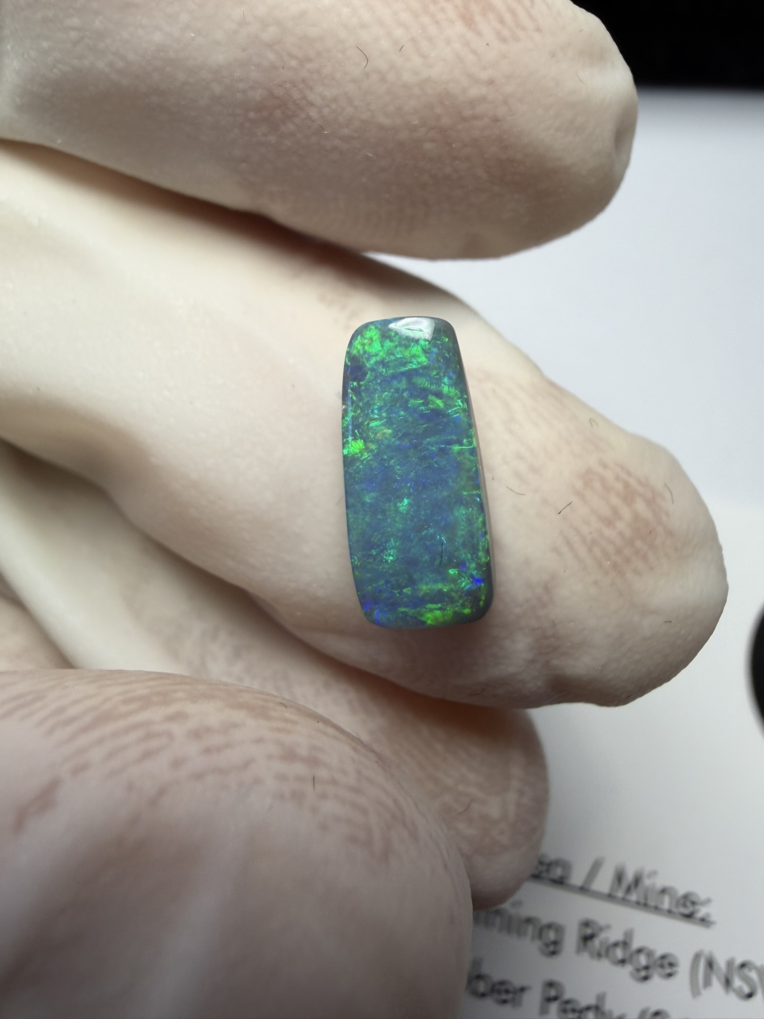 Opale foncée australienne de Lightning Ridge de 1.11 ct (cLR-195) – Image 6